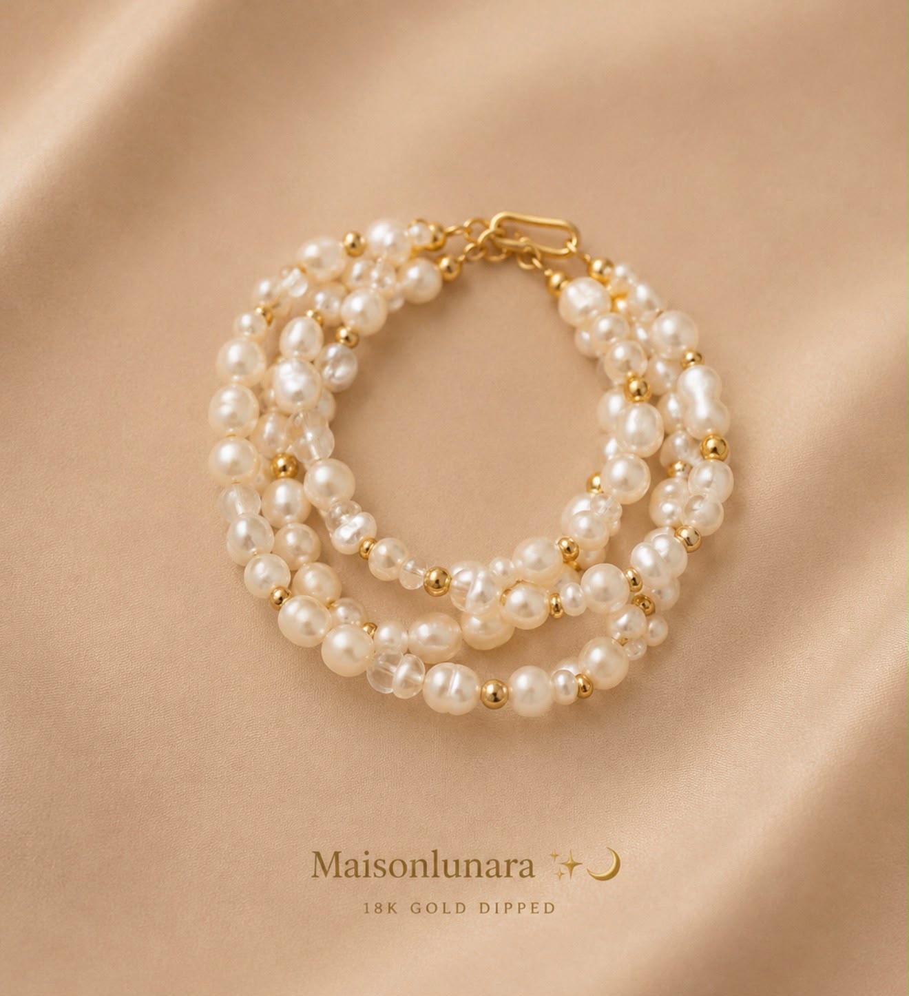 Perle Triple-Strand Bracelet