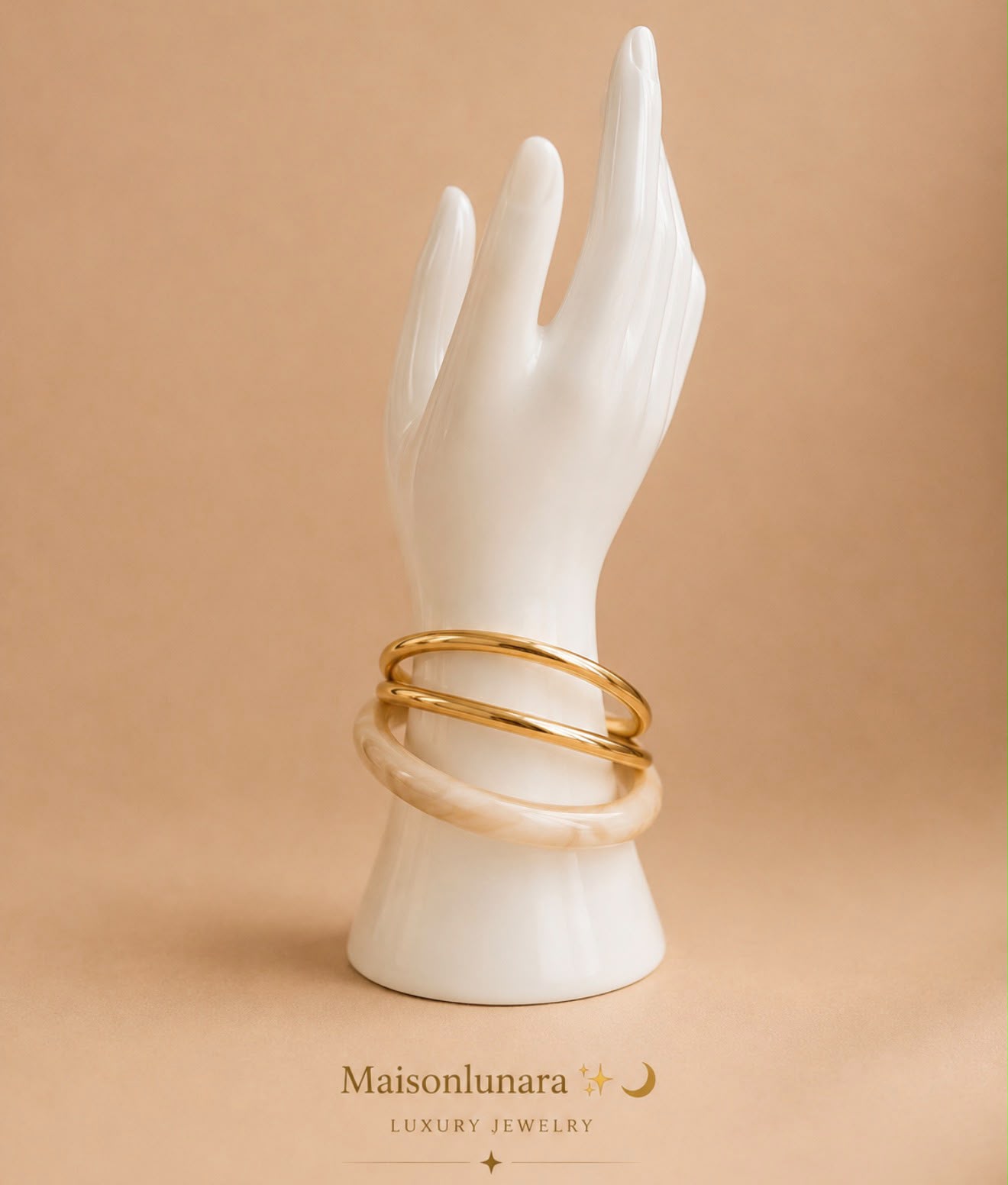 Perle Ivory Bangle Stack