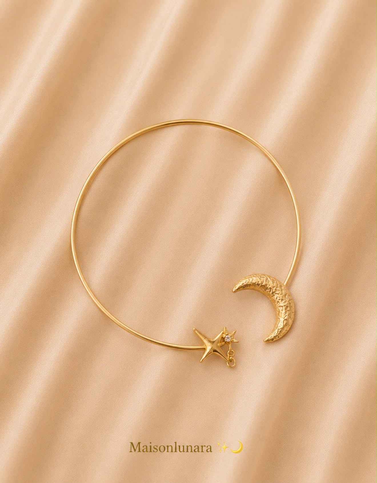 Céleste Moon & Star Choker