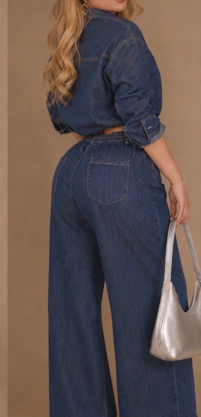 Dakota Cropped Denim Set — view 2