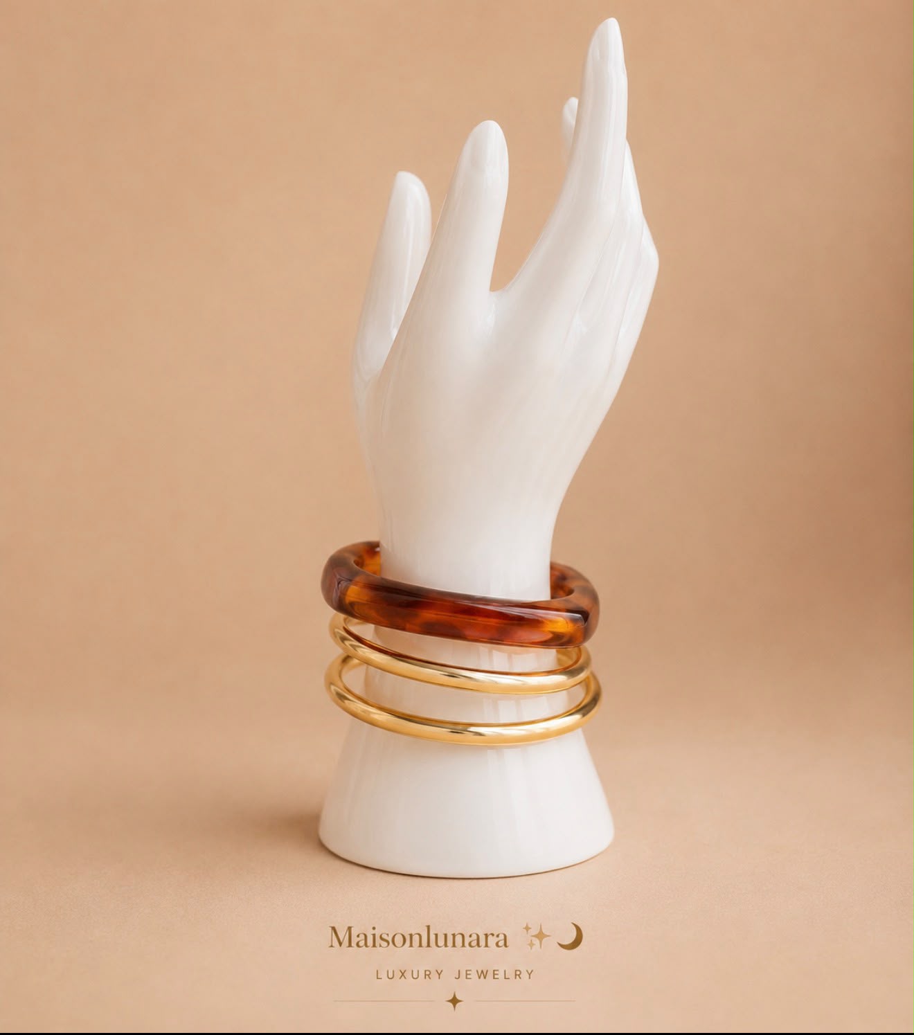 Ambre Tortoise Bangle Stack