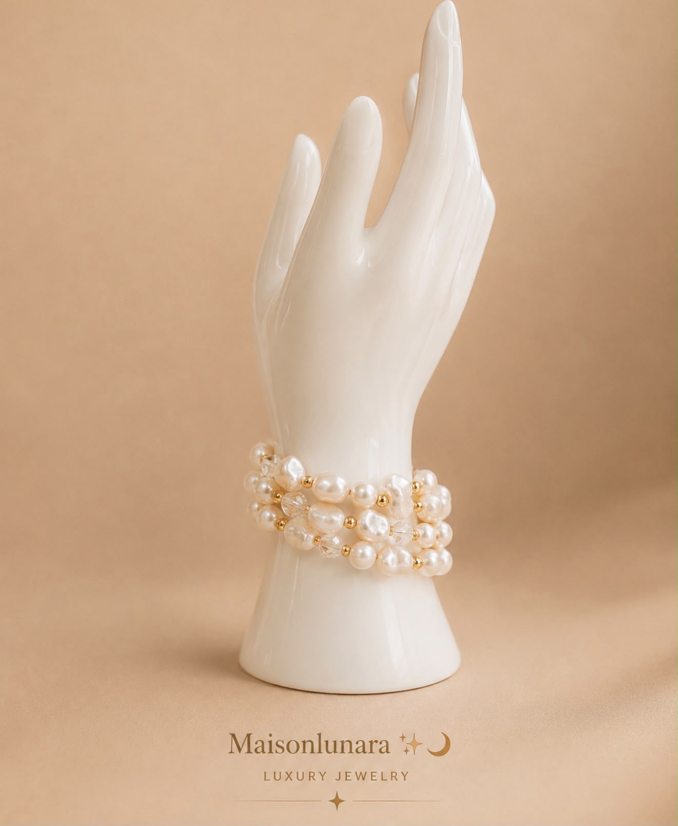 Opale Pearl & Crystal Bracelet